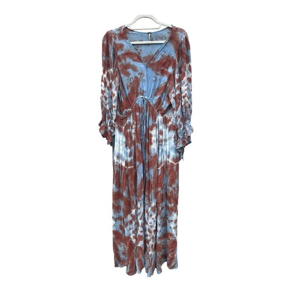 YFB Young Fabulous & Broke Maxi Dress Robin Cayman Meadow Print Women’s Size med - Picture 1 of 6